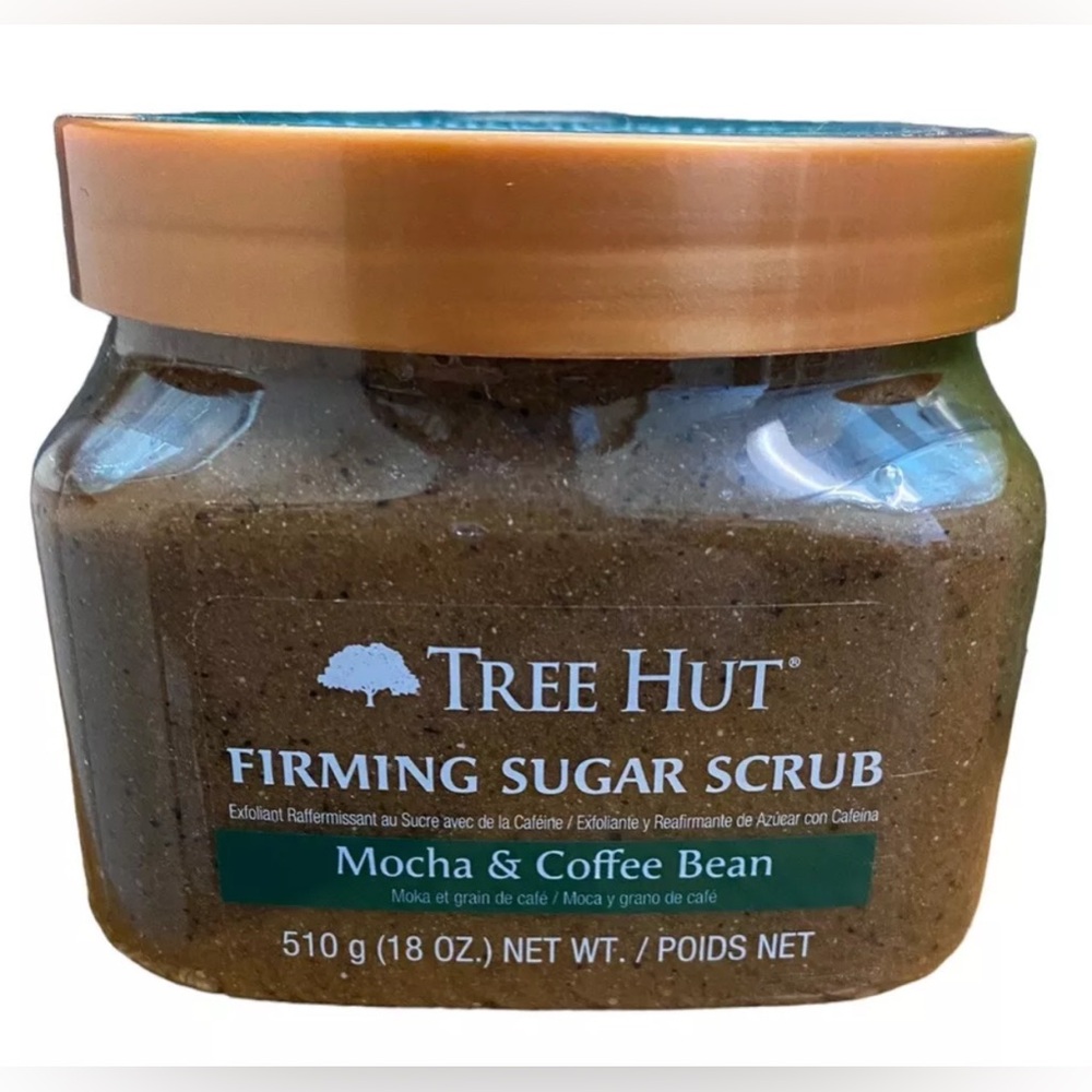 Tree Hut Firming Sugar Scrub Mocha & Coffee Bean Caffeine Shea Butter 18 oz